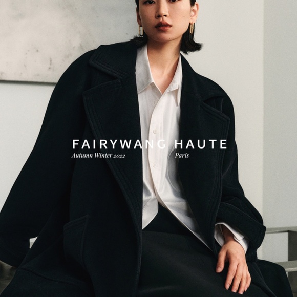 Gorgeous Wool Cashmere Black Coat - BRAND NEW - size S/M - Picture 4 of 16